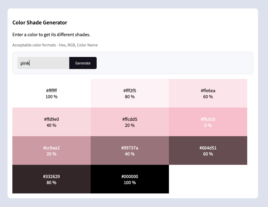 Color Generator